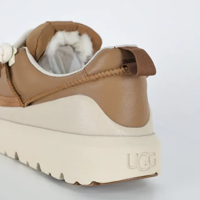 Tan and Beige Platform Lifestyle Sneakers 8