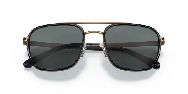 Two-Tone Metal-Acetate Aviator-Style Sunglasses 3
