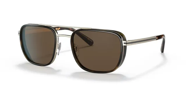 Two-Tone Metal-Acetate Aviator-Style Sunglasses 6