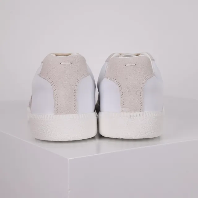 White and Beige Suede-Leather V-Stripe Lifestyle Sneaker 8