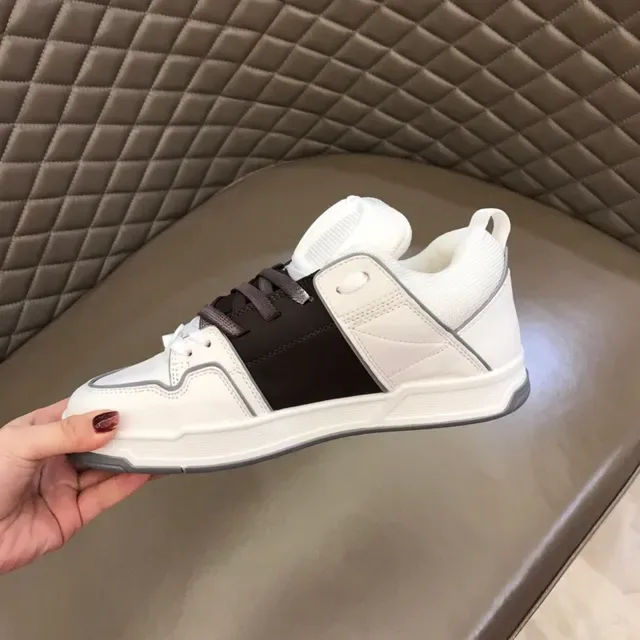 White and Black Contrast Panel Lifestyle Sneaker 8