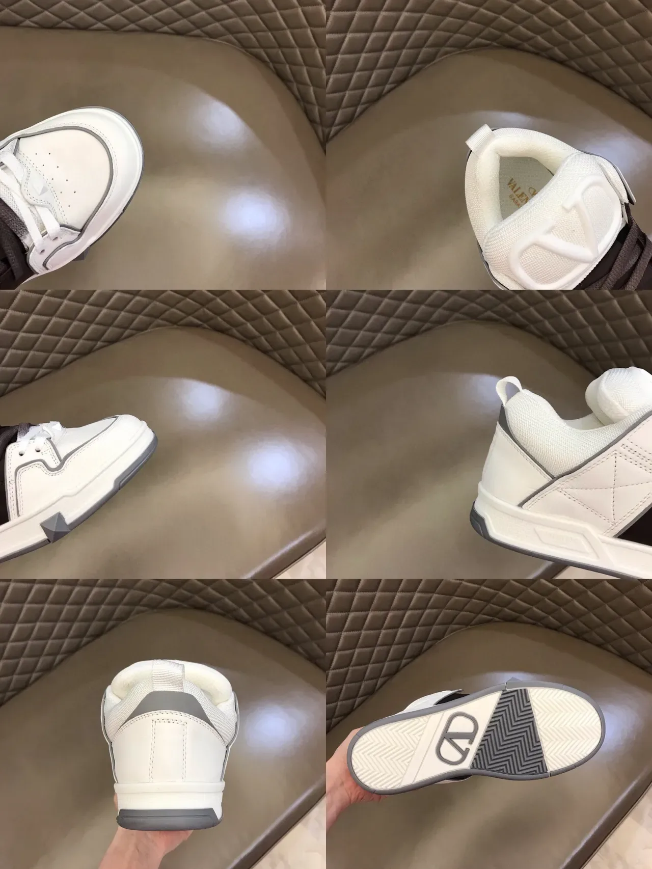 White and Black Contrast Panel Lifestyle Sneaker 9
