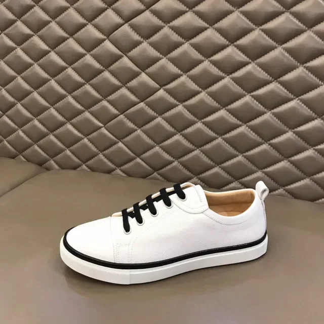 White Black Leather-Like Upper Contrast Laces Lifestyle Sneakers 5