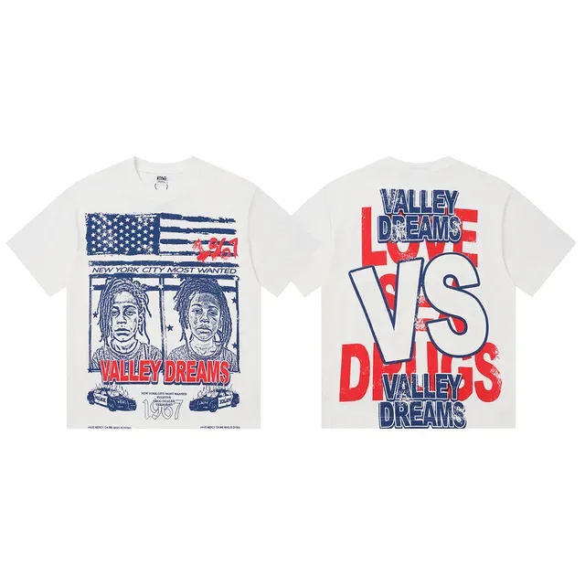 White Graphic Print Crew Neck Short Sleeve T-Shirt 2