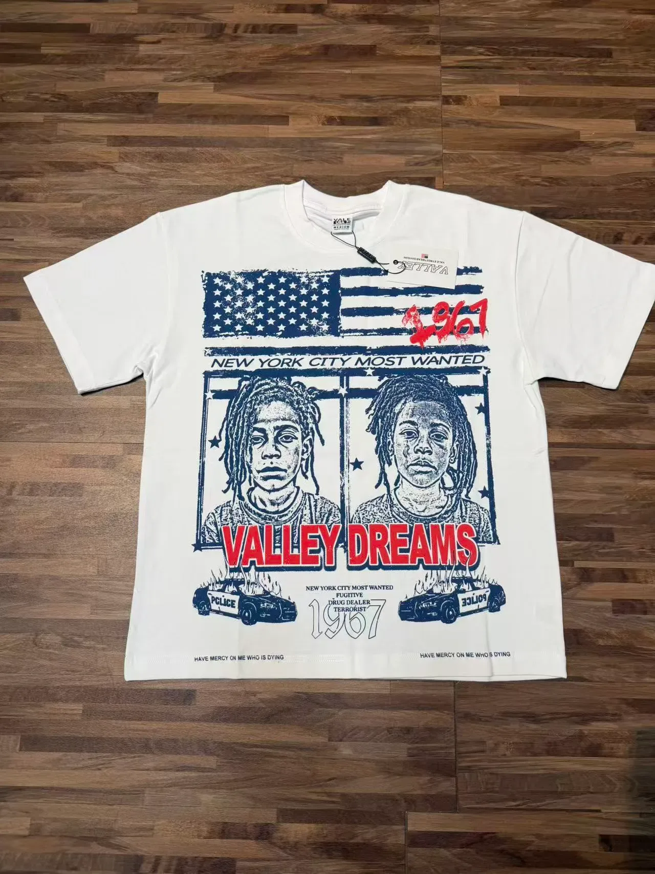 White Graphic Print Crew Neck Short Sleeve T-Shirt 5