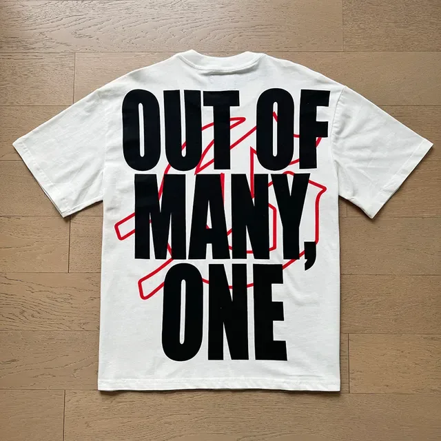 White Graphic-Print Oversized Double-Sided T-Shirt 7