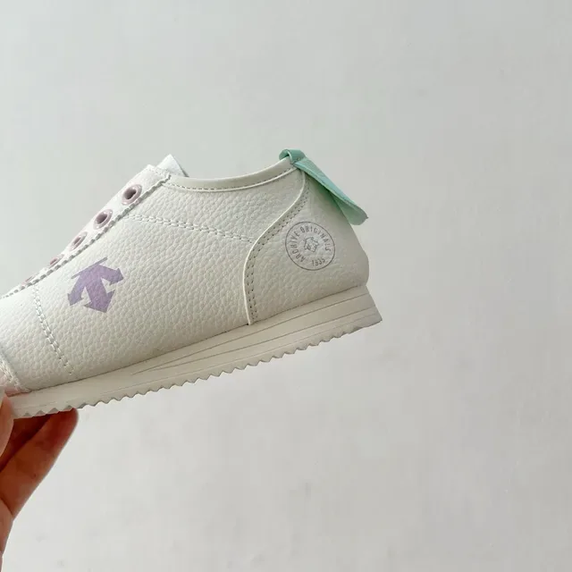 White Green Laceless Slip-On Perforated Strap Closure Lifestyle Sneakers 17