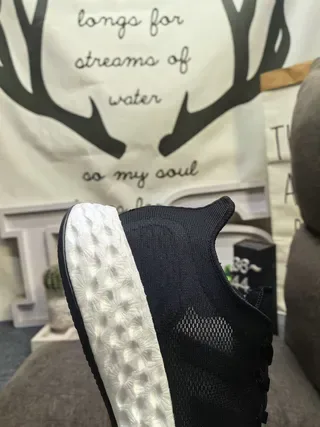 White Knit Upper Sculpted Midsole Lifestyle Sneakers 2