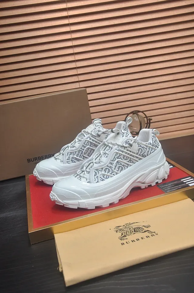 White Patterned Chunky Sole Lifestyle Sneaker 4