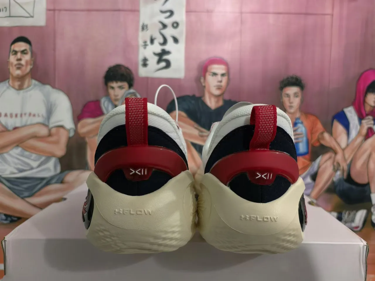 Wilson Blanco Rojo Silueta Baja Transpirable Tejido Superior Zapatos de Baloncesto 3