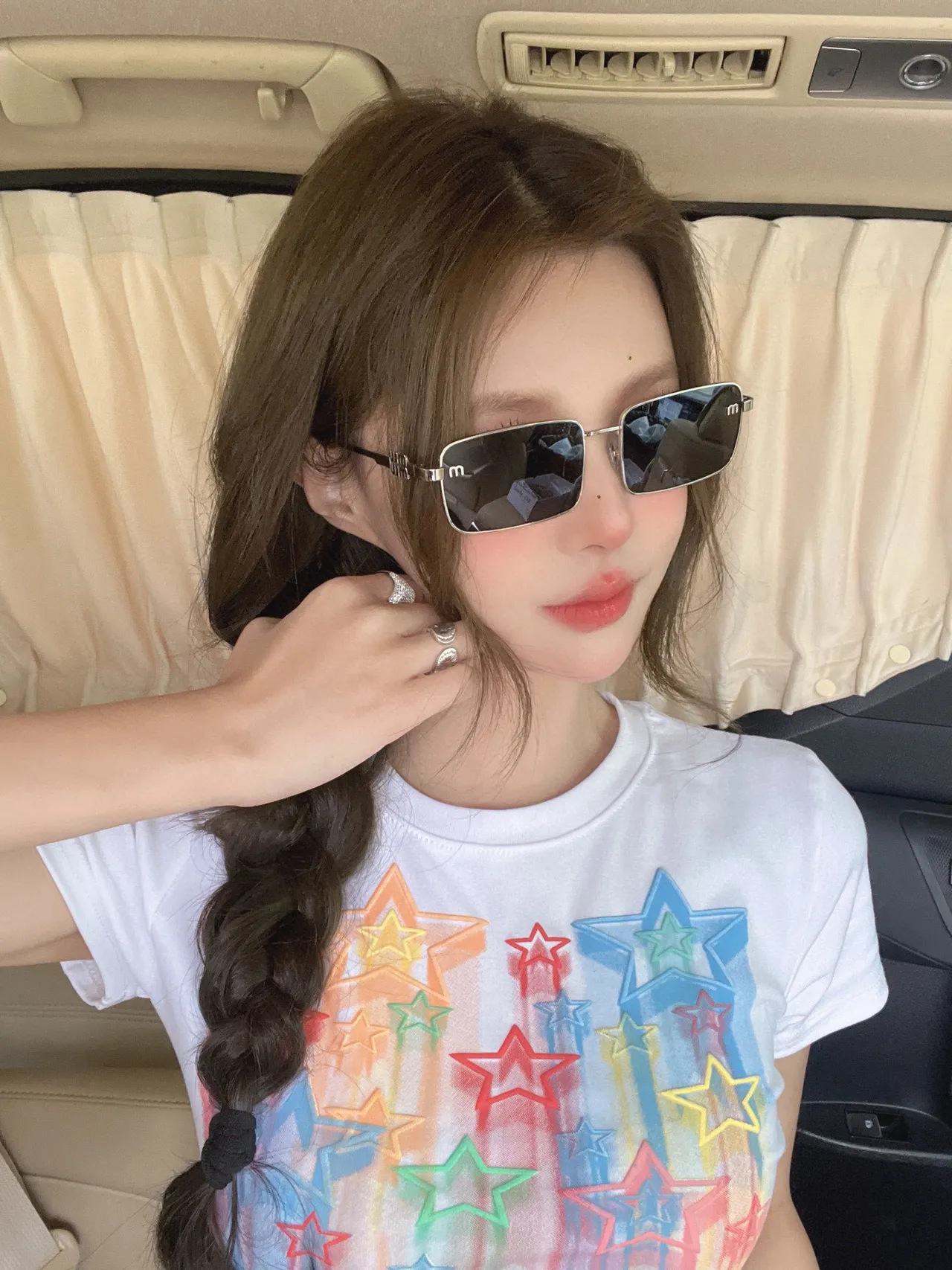 Gentle Monster Rectangular Gradient Brown Sunglasses 2