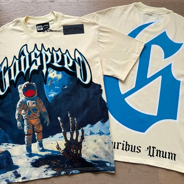 Godspeed Graphic Print Cream T-Shirt 4