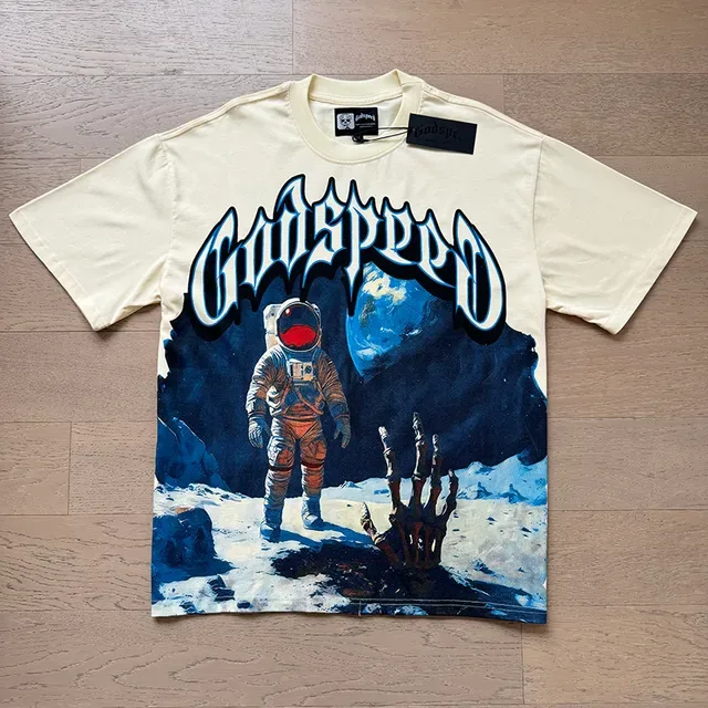 Godspeed Graphic Print Cream T-Shirt 5
