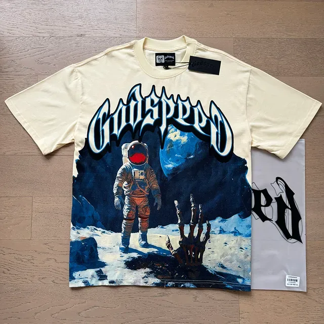 Godspeed Graphic Print Cream T-Shirt 6
