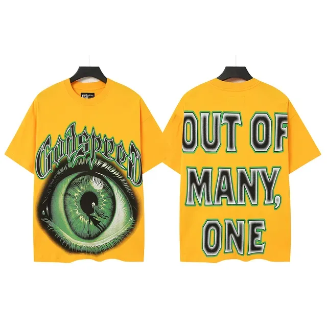 Godspeed Graphic Print Yellow T-Shirt 2