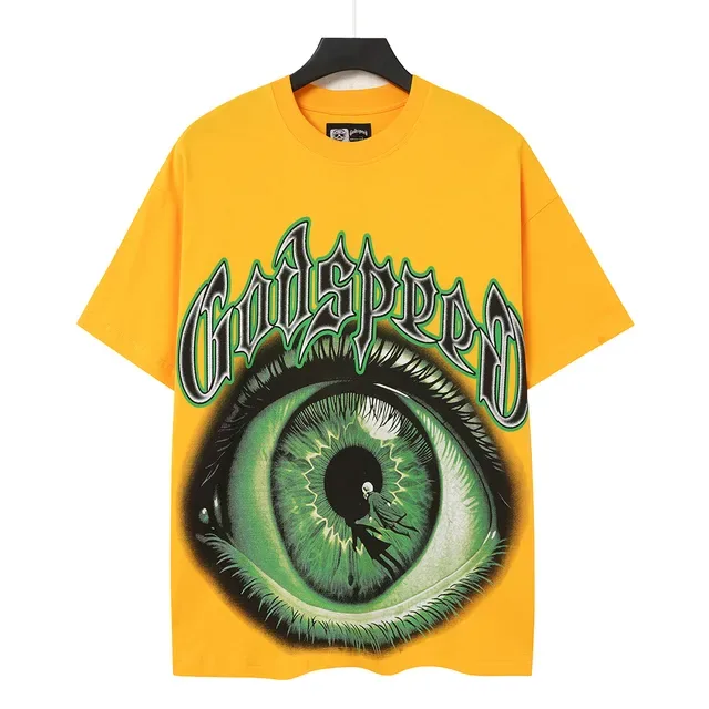 Godspeed Graphic Print Yellow T-Shirt 3