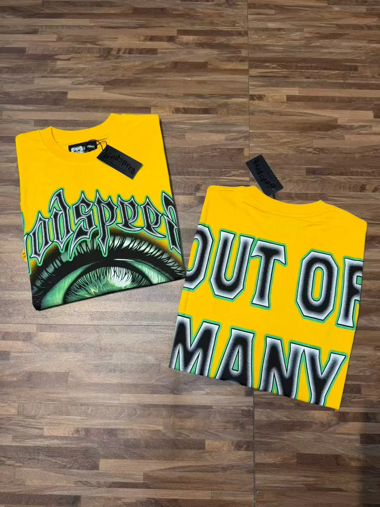 Godspeed Graphic Print Yellow T-Shirt 5