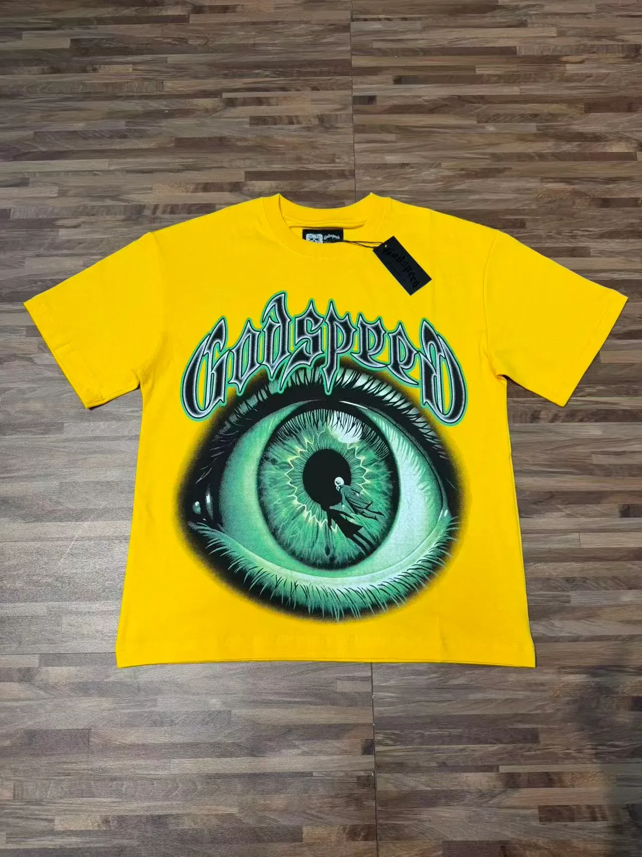 Godspeed Graphic Print Yellow T-Shirt 6