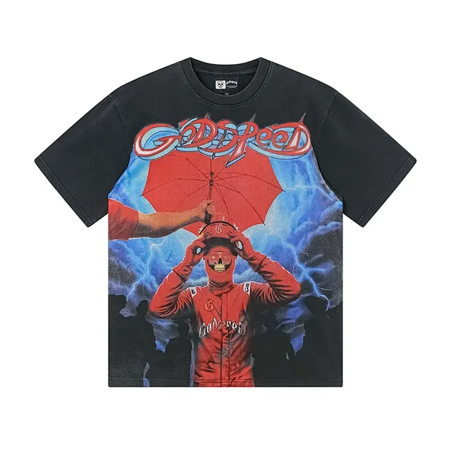 Godspeed Out of Many One Graphic Print Black T-Shirt 2
