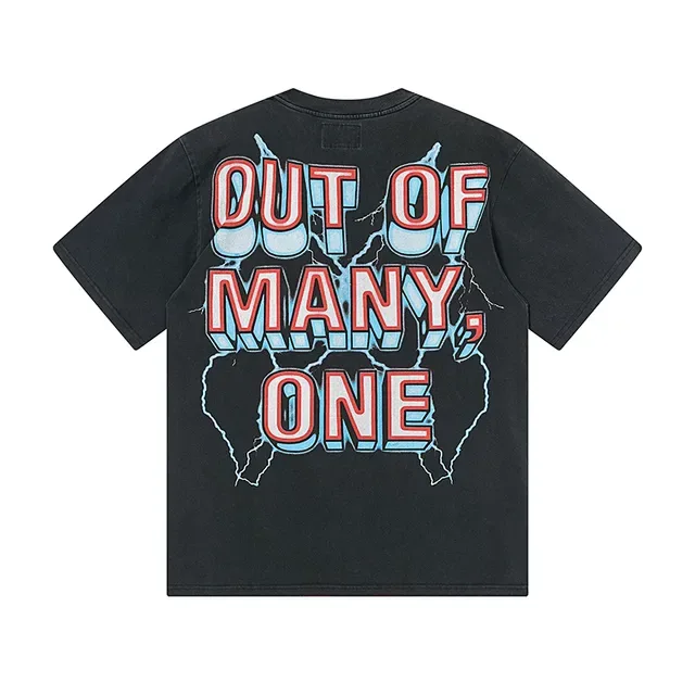 Godspeed Out of Many One Graphic Print Black T-Shirt 3