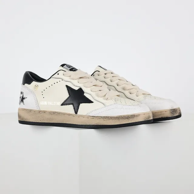 Golden Goose Superstar Off-White cuir usé sneakers lifestyle 3