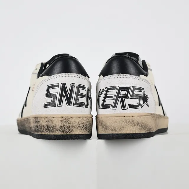 Golden Goose Superstar Off-White cuir usé sneakers lifestyle 8