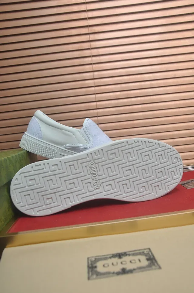 Gucci Ace GG Monogram White Slip-On Lifestyle Sneakers 3