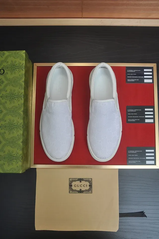 Gucci Ace GG Monogram White Slip-On Lifestyle Sneakers 5