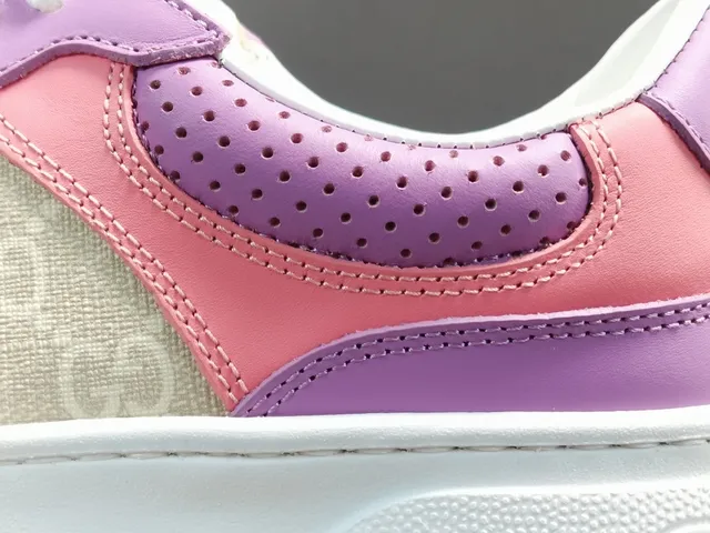 Gucci Ace Platform Lavender Pink Beige GG Monogram Lifestyle Sneakers 3