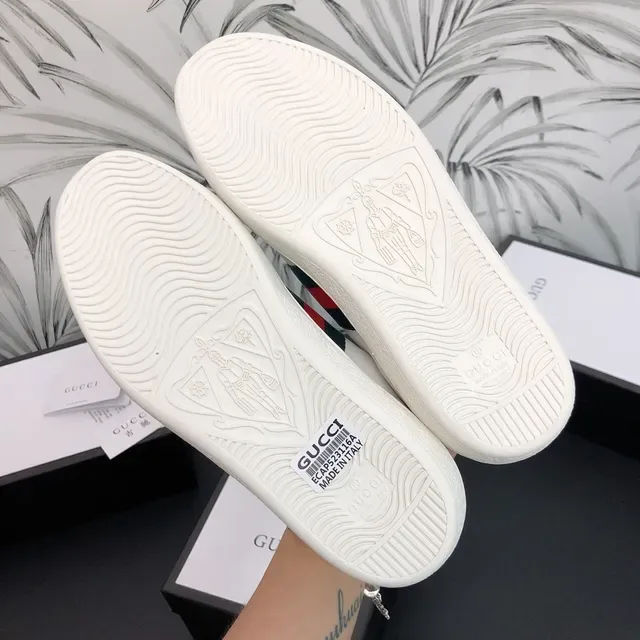 Gucci Ace White Snake Embroidery Lifestyle Sneakers 3