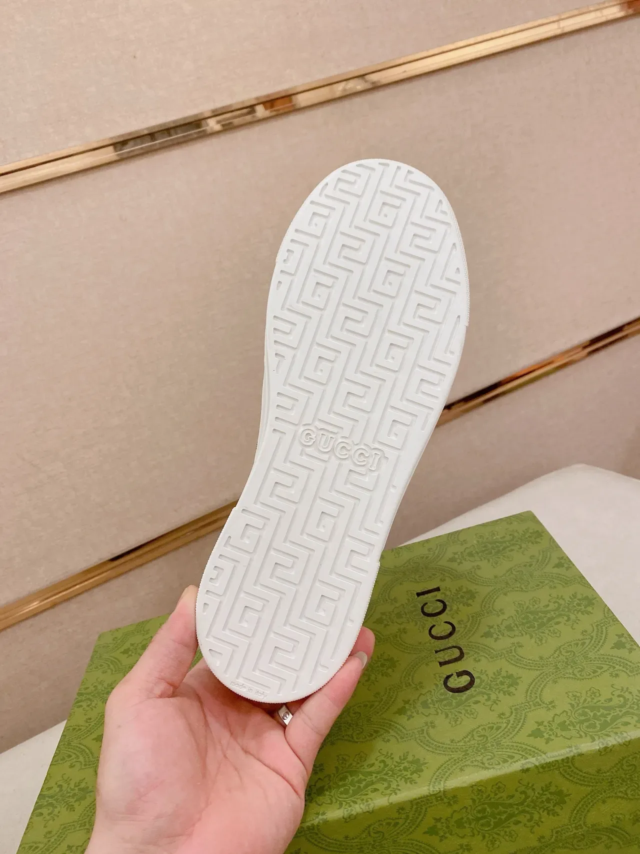 Gucci Blue White GG Monogram Print Web Stripe Accent Lifestyle Sneakers 9
