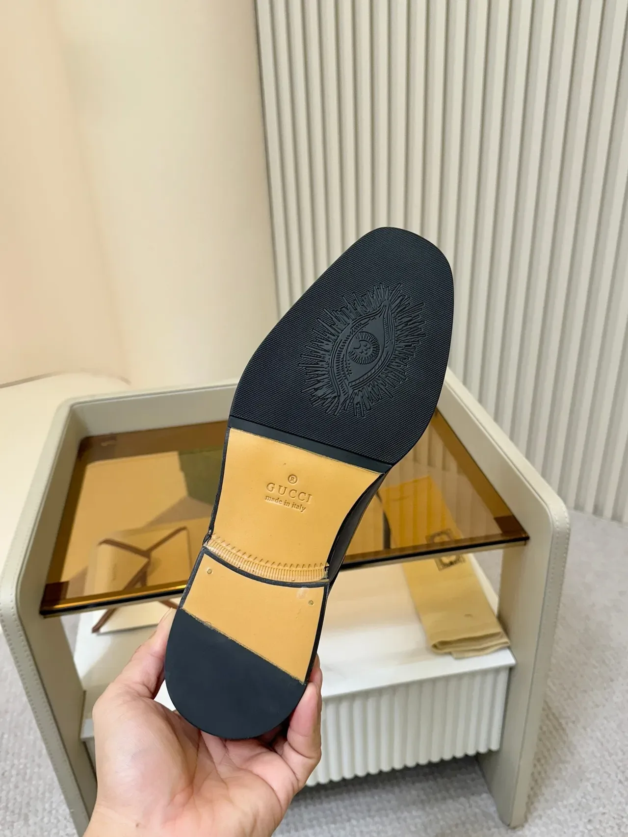 Gucci Bordeaux Noir Cuir Patenté Chaussures Oxford Cap Toe 2