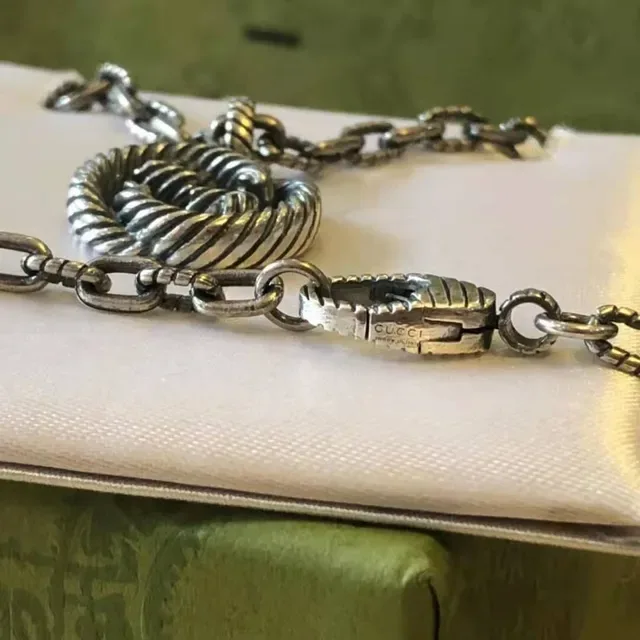 Gucci Dionysus Twisted Rope Interlocking G Pendant Necklace 2
