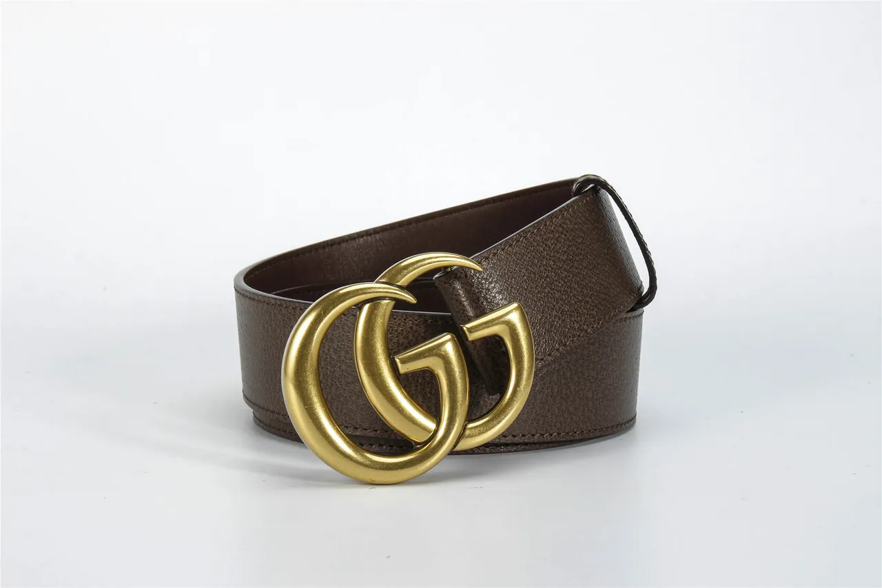 Ceinture Gucci GG Marmont cuir marron grainé 4