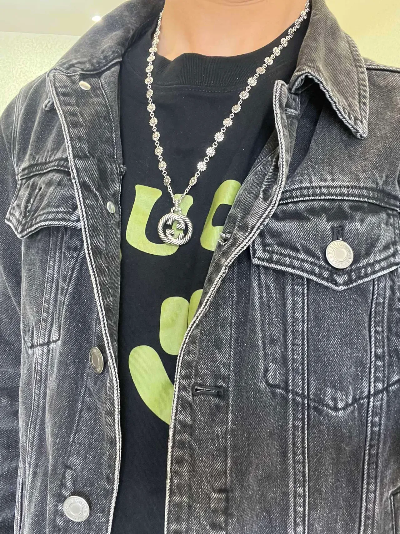 Gucci GG Marmont Colar com Colgante Floral-Link e Soga Trenzada 5