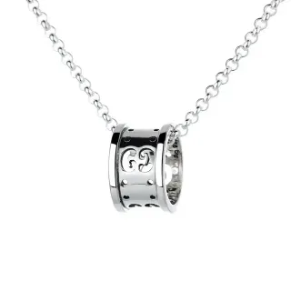 Gucci GG Marmont Interlocking G Cylindrical Pendant Necklace