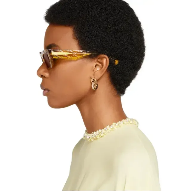 Gucci GG Marmont Interlocking G Pavé أقراط حلقان 2