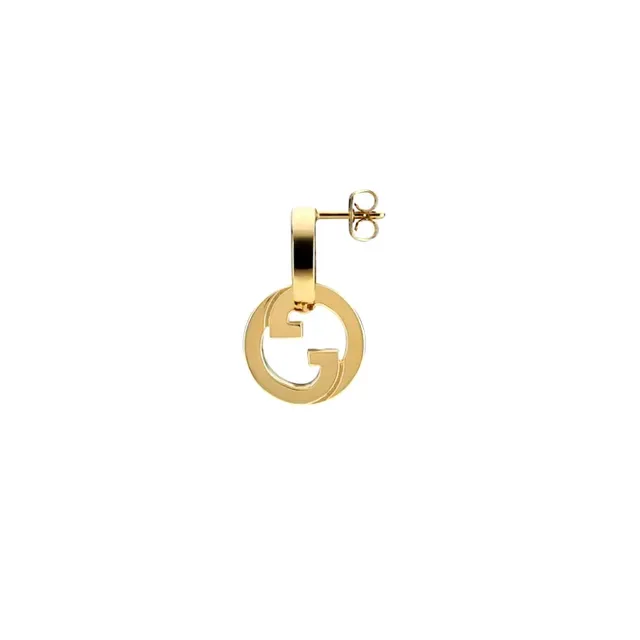 Gucci GG Marmont Interlocking G Pavé أقراط حلقان 7