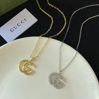 Gucci GG Marmont Interlocking G Pendant Necklace