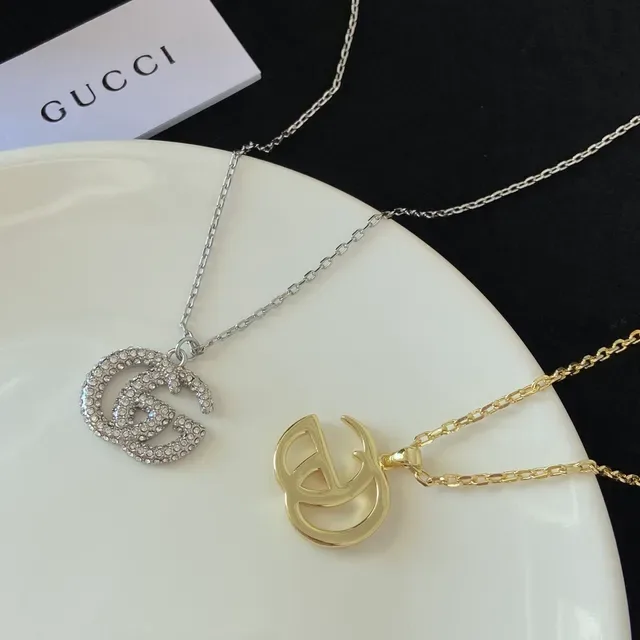 Gucci GG Marmont Interlocking G Pendant Necklace 4