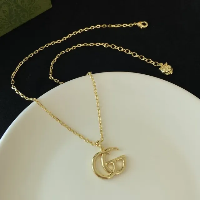 Gucci GG Marmont Interlocking G Pendant Necklace 6