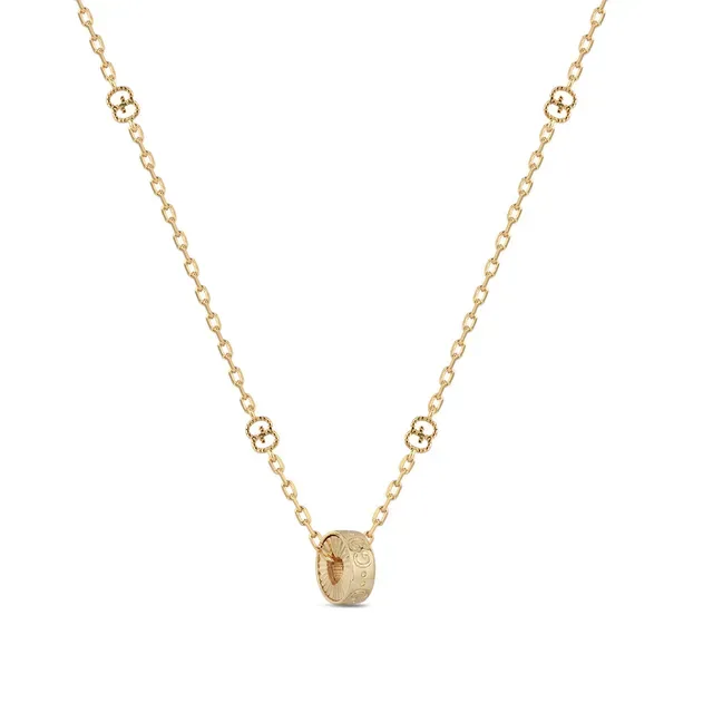 Gucci GG Marmont Interlocking G Pendant Necklace 4