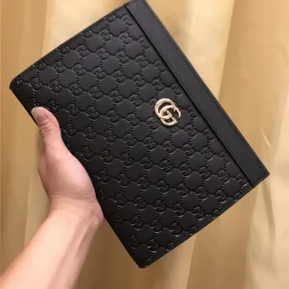 Gucci GG Marmont Quilted Black Envelope Clutch