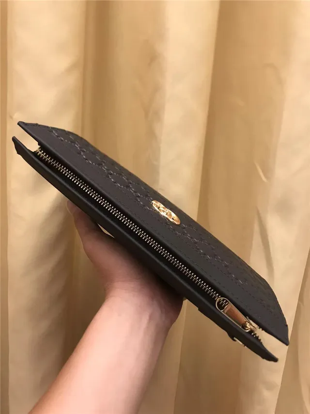 Gucci GG Marmont Clutch Envelope Negro Acolchado 8