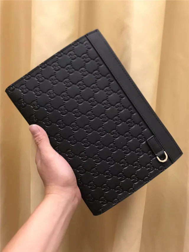 Gucci GG Marmont Clutch Envelope Negro Acolchado 9