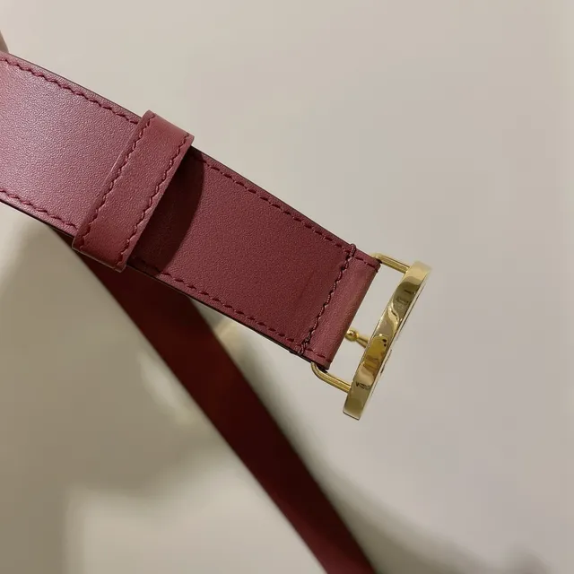 Gucci GG Marmont Red Leather Belt 3