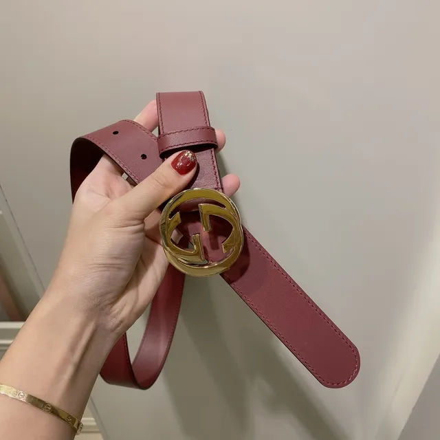 Gucci GG Marmont Red Leather Belt 5