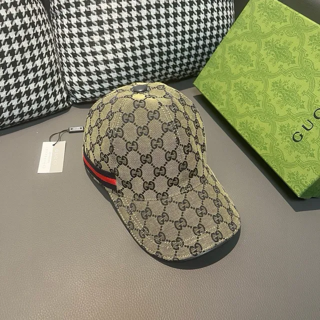 Gucci GG Supreme Monogram Web Stripe Baseball Cap 3