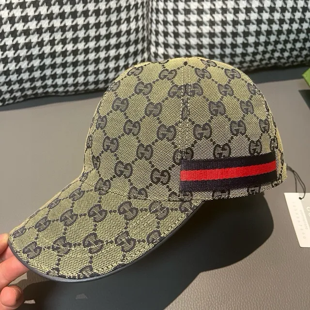 Gucci GG Supreme Monogram Web Stripe Baseball Cap 5