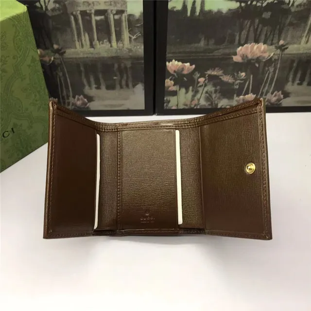 Gucci Horsebit 1955 Portefeuille Court Beige et Brun 7